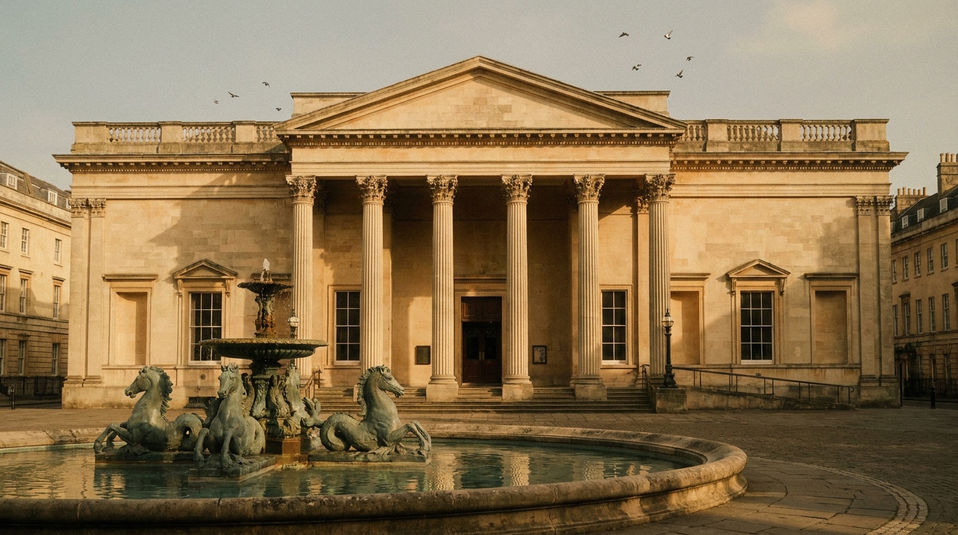 The neoclassical Victoria Rooms at the top of Park Street in Bristol